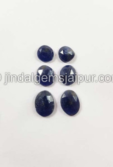 Blue Sapphire Rose Cut Slices